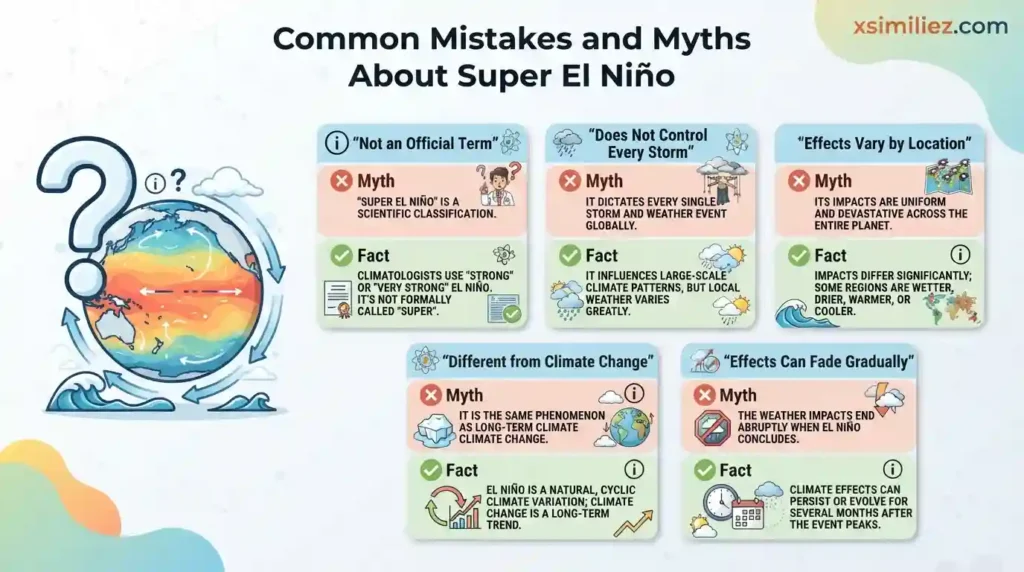 Common Mistakes and Myths About Super El Niño