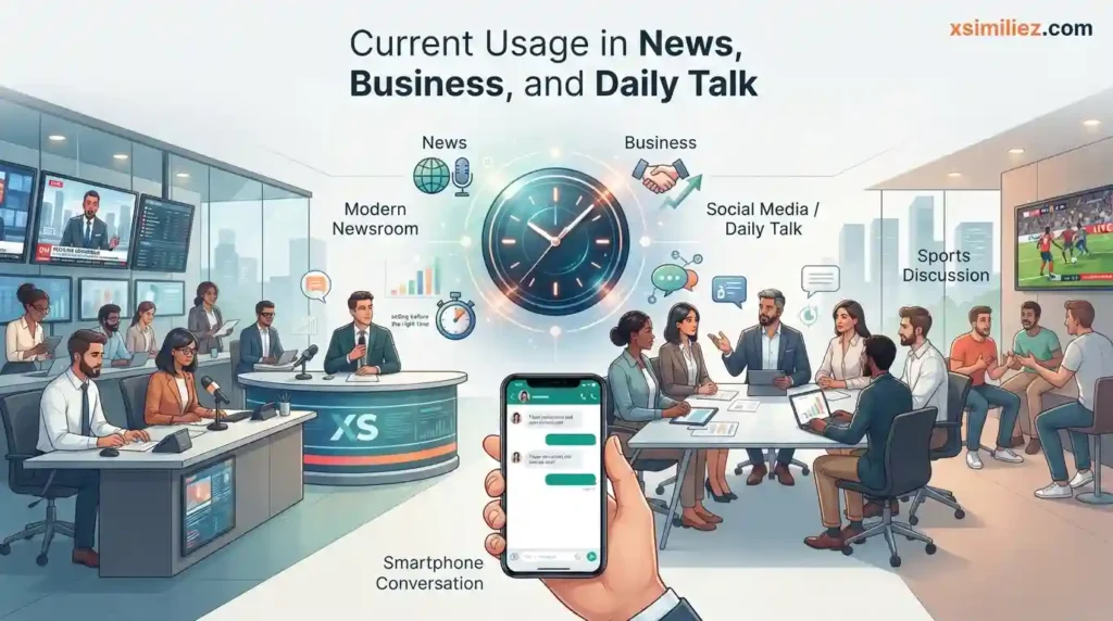 Current Usage in News, Business, and Daily Talk