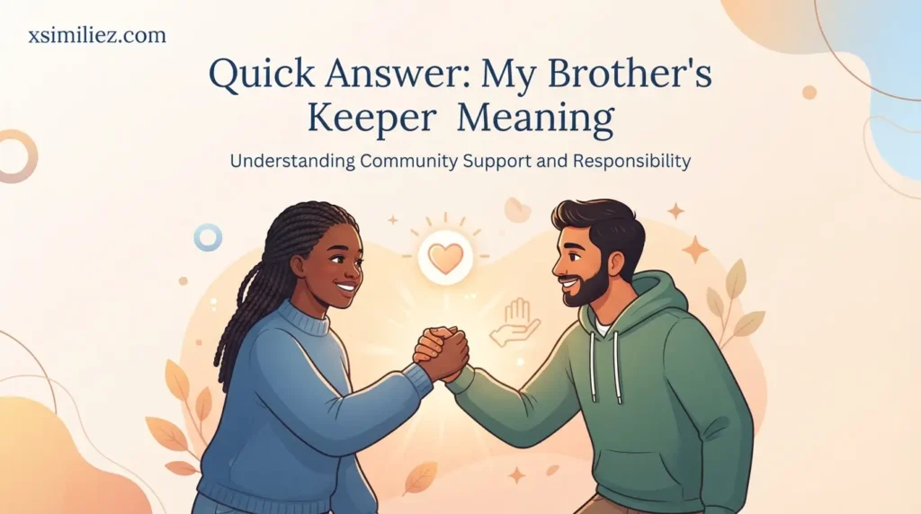 Quick Answer: My Brother's Keeper Meaning