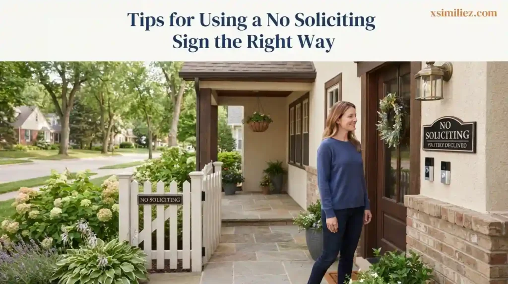 Tips for Using a No Soliciting Sign the Right Way
