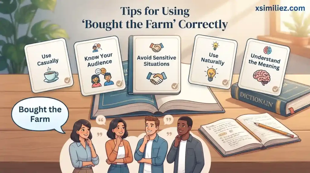 Tips for Using "Bought the Farm" Correctly