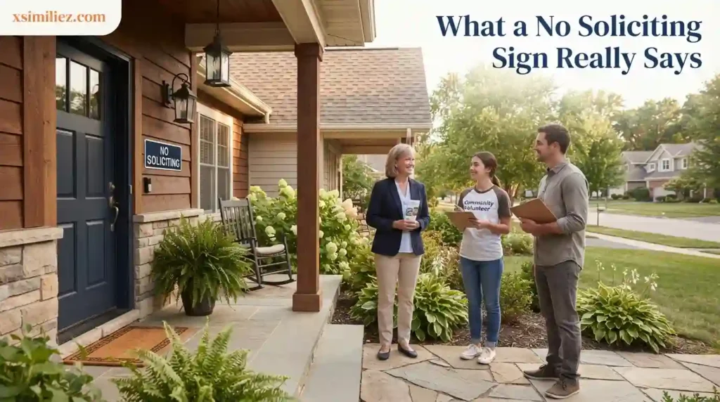 What a No Soliciting Sign Really Says