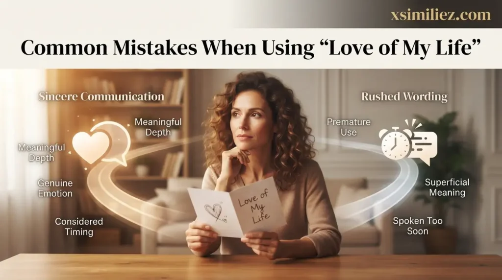 Common Mistakes When Using "Love of My Life"
