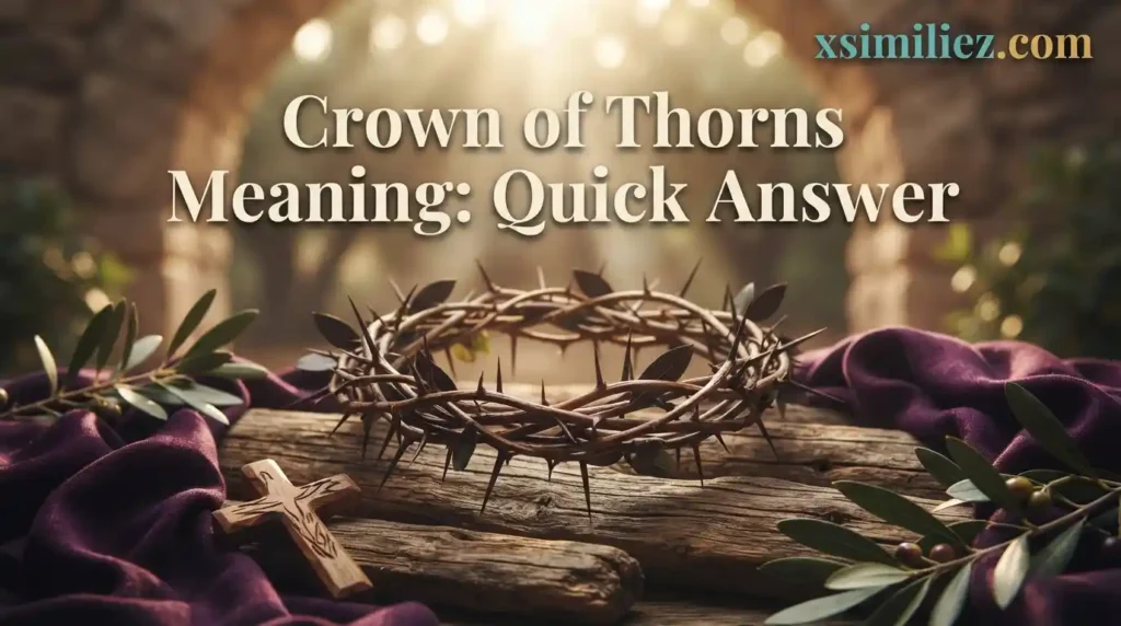 Crown of Thorns Meaning: Quick Answer