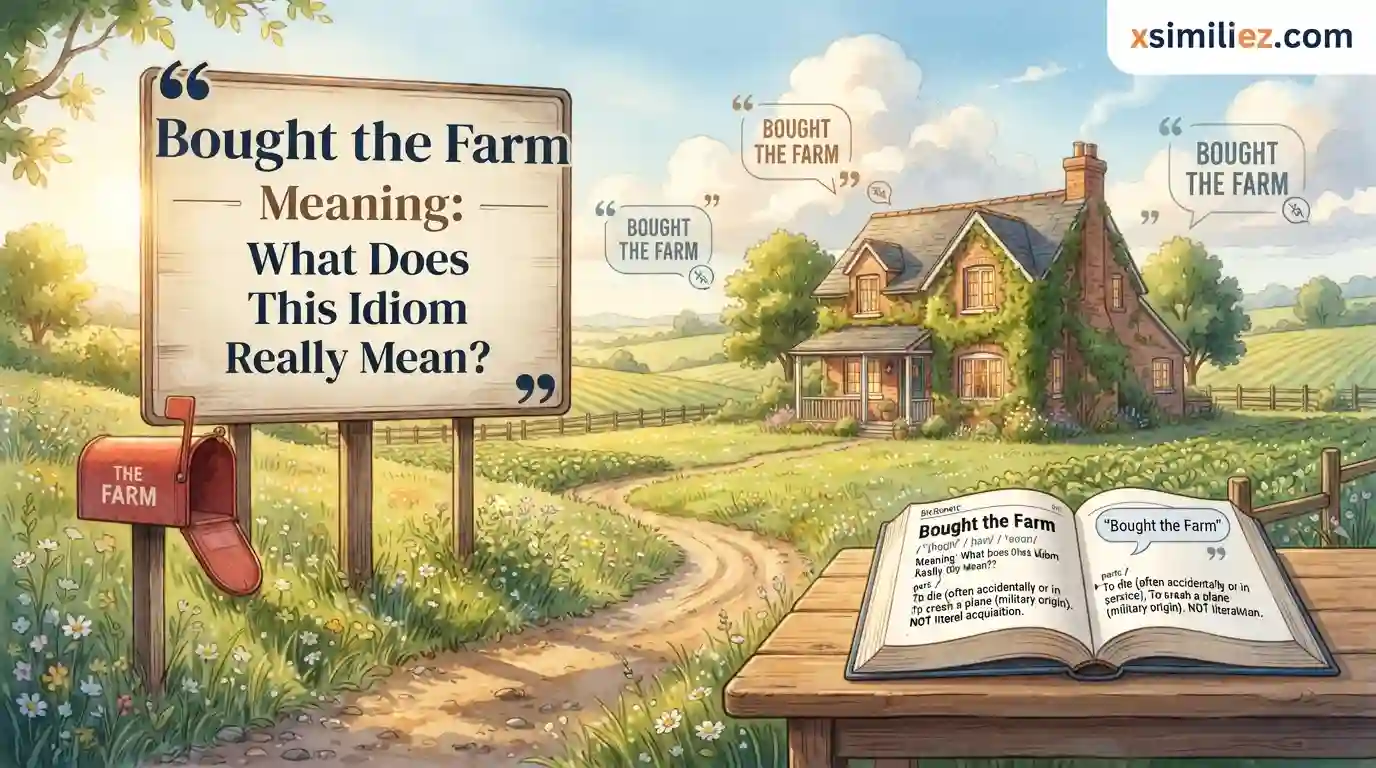 Bought the Farm Meaning